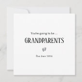 2026シンプル年妊娠告知カード 案内状 (裏面)