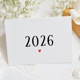 2026シンプル年驚き妊娠告知カード 案内状
