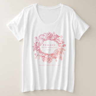 2026シーズンのロゴカラー、ゆったりとしたTシャツ - レッド/ピンク プラスサイズTシャツ