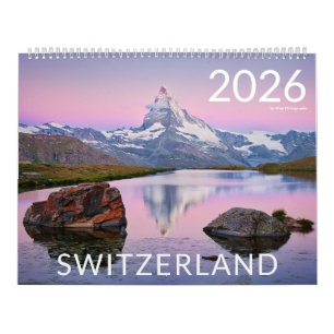 2026スイスの自然と風景の写真 カレンダー