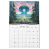 2026ドリームスケープ3シュール幻想的なアート カレンダー (1月 2026)