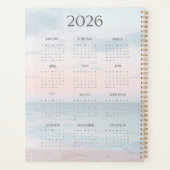 2026パーソナライズされた年海ビーチ詩編バイブル聖句 プランナー手帳 (裏面)
