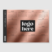 2026ビジネスロゴバラ金ゴールド通年カレンダー (正面)