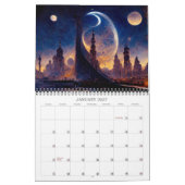 2026ビジョンの次元4 Surreal Landscape カレンダー (1月 2027)
