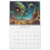 2026ビジョン10超現実美術 カレンダー (2月 2026)