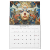 2026ビジョン9超現実美術 カレンダー (2月 2026)