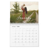 2026ファミリーカスタムフォトシック文字カレンダー カレンダー (1月 2026)