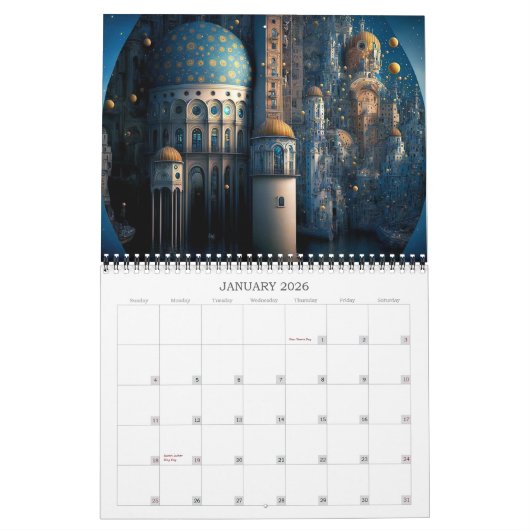 2026ファンタスティック・シティズSFカレンダー カレンダー (1月 2026)