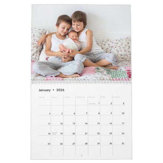 2026フォトカレンダー13写真とカスタムタイトル カレンダー (1月 2026)