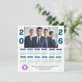 2026フォトカレ企業のンダービジネスクリスマス シーズンカード (スタンド正面)