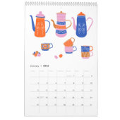 2026フォークアートコテージコアグラニコア伝統的 カレンダー (1月 2026)