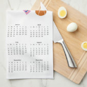 2026フォークアートコテージコア裁縫カレンダー キッチンタオル (四つ折り)