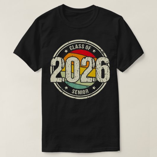 2026プルオーバーのシニア卒業ギフトクラス Tシャツ (デザイン正面)