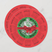 2026ポルトガルカレンダー Feliz Natal シーズンカード (正面/裏面)