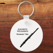 2026マーチングバンドキーチェーンのFLUTEクラス キーホルダー (裏面)