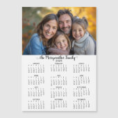 2026ミニマモダンリストシンプルフォトカレンダー (正面)