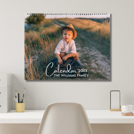 2026モダンカスタム写真ご家族の作成 カレンダー