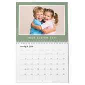 2026モダンミニマルファミリーカスタム文字 カレンダー (1月 2026)