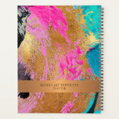 2026モダン年モノグラム黒金ゴールドエレガント事務所 プランナー手帳 (裏面)