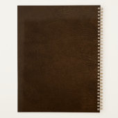 2026モダン金ゴールドモノグラム名スクリプトエレガント プランナー手帳 (裏面)