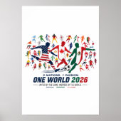 2026ワールドサッカーの団結: 3カ国1つの情熱 ポスター (正面)