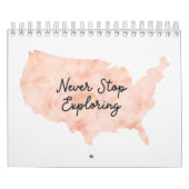 2026世界の水彩国マップ旅行 カレンダー (カバー)