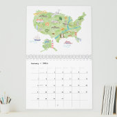 2026世界の水彩国マップ旅行 カレンダー