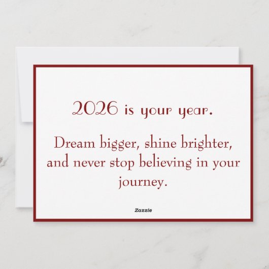 2026中国の年明け シーズンカード (裏面)