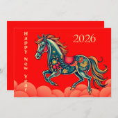 2026中国の年明け シーズンカード (正面/裏面)