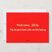 2026中国の年明け シーズンカード (裏面)