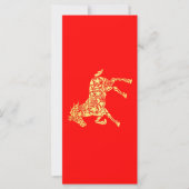 2026中国の年正月金ゴールド馬中国传统新年赤 (正面)