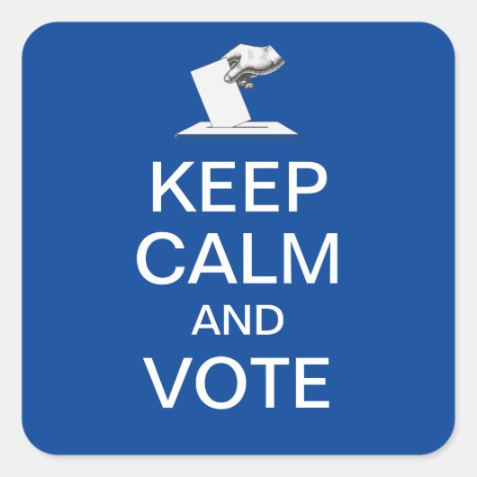 2026保年の投票 スクエアシール (正面)