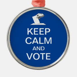 2026保年の投票 メタルオーナメント