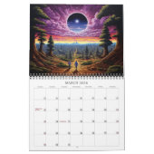 2026先見寸法5超現実的な風景 カレンダー (3月 2026)