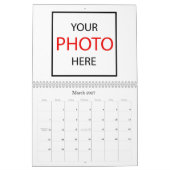 2026写真数々のカレンダー/独自の作成 カレンダー (3月 2027)