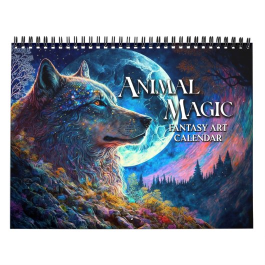 2026動物魔法ファンタジーアートカレンダー カレンダー (カバー)