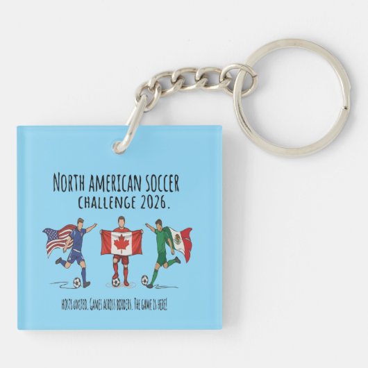 2026北米サッカーチャレンジ団結 キーホルダー (裏面)