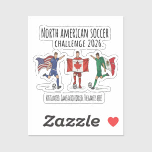 2026北米サッカーチャレンジ団結 シール