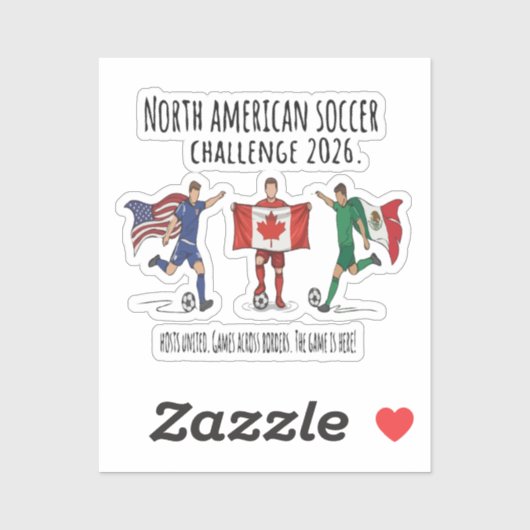 2026北米サッカーチャレンジ団結 シール (シート)