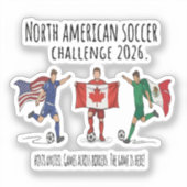 2026北米サッカーチャレンジ団結 シール (正面)