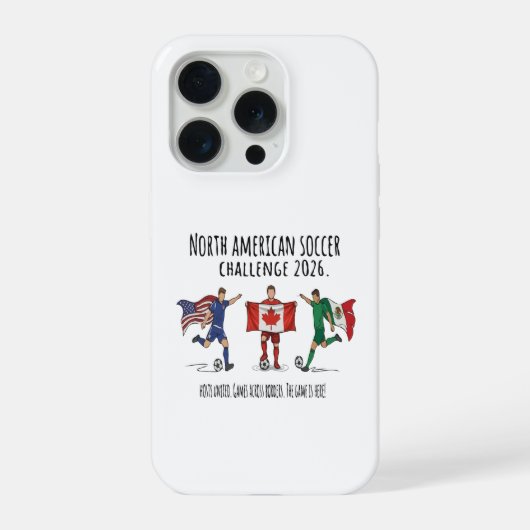 2026北米サッカーチャレンジ団結 iPhoneケース (裏面)