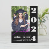 2026卒業パーティー招待状（写真あり） 招待状 (スタンド正面)