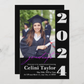 2026卒業パーティー招待状（写真あり） 招待状 (正面/裏面)