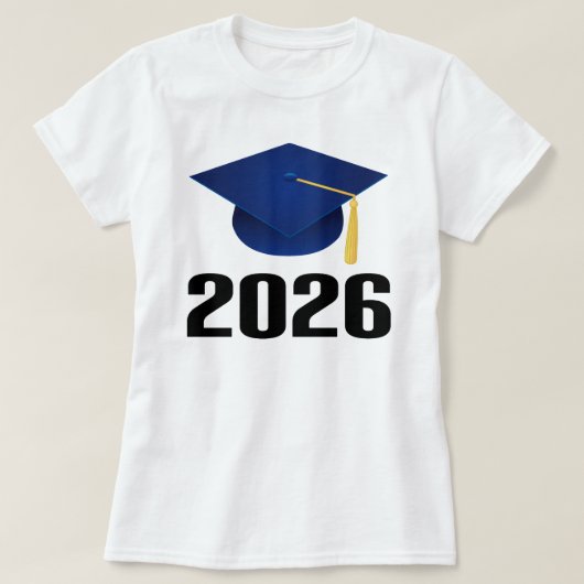 2026大学院の帽子のギフトのクラス Tシャツ (デザイン正面)