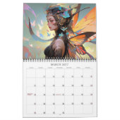 2026妖精7ファンタジーアートカレンダー カレンダー (3月 2027)