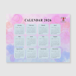 2026婦人科カレンダーマグネット（カスタムロゴ可能）