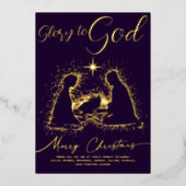 2026宗教出生Manger Glory To God Script 箔シーズンカード (正面)