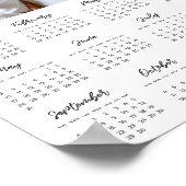 2026家族モダン写真カレンダー ポスター (角)