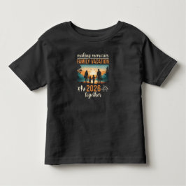 2026家族旅行の思い出をともに トドラーTシャツ