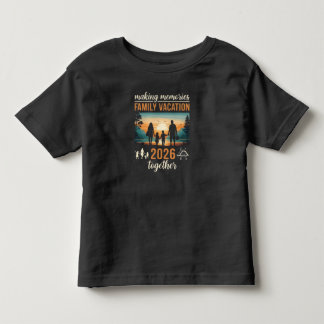 2026家族旅行の思い出をともに トドラーTシャツ